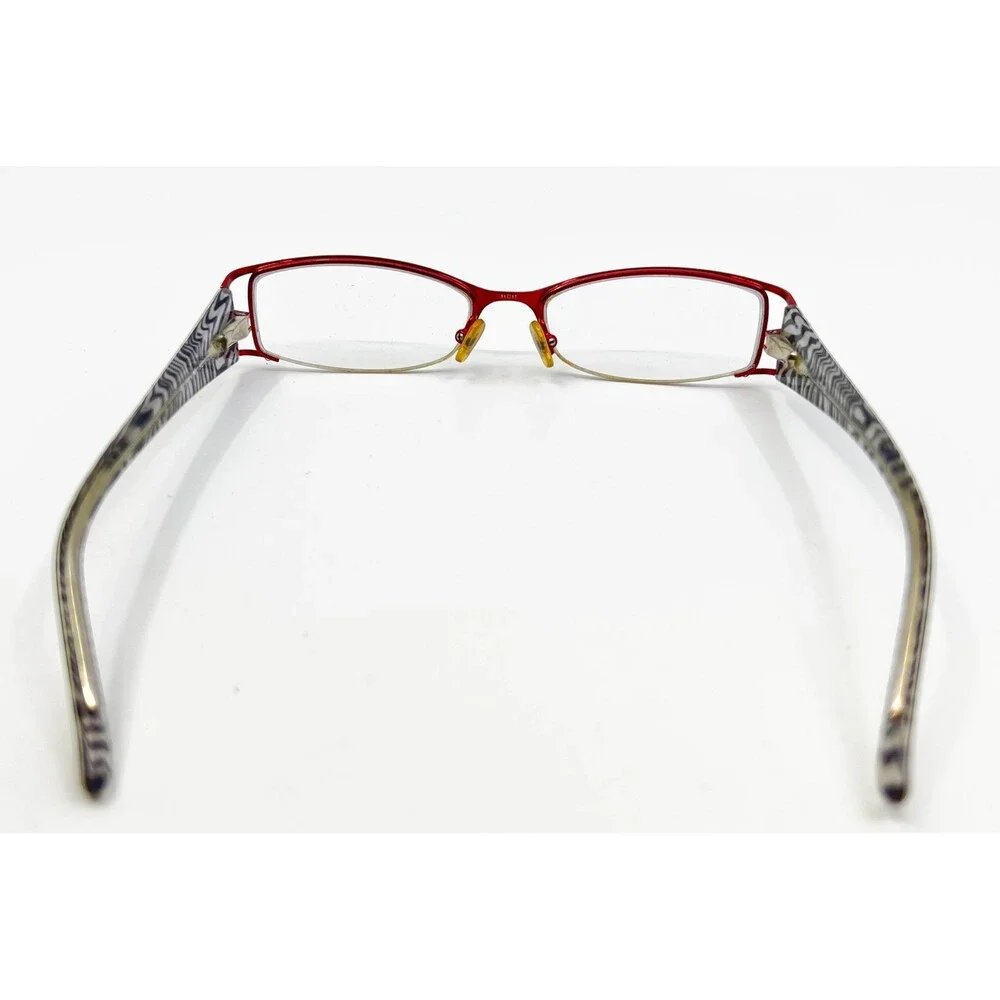 Guess Eyeglasses Womens Red GU 1519-A RD Studded Zebra Print 51-17-135